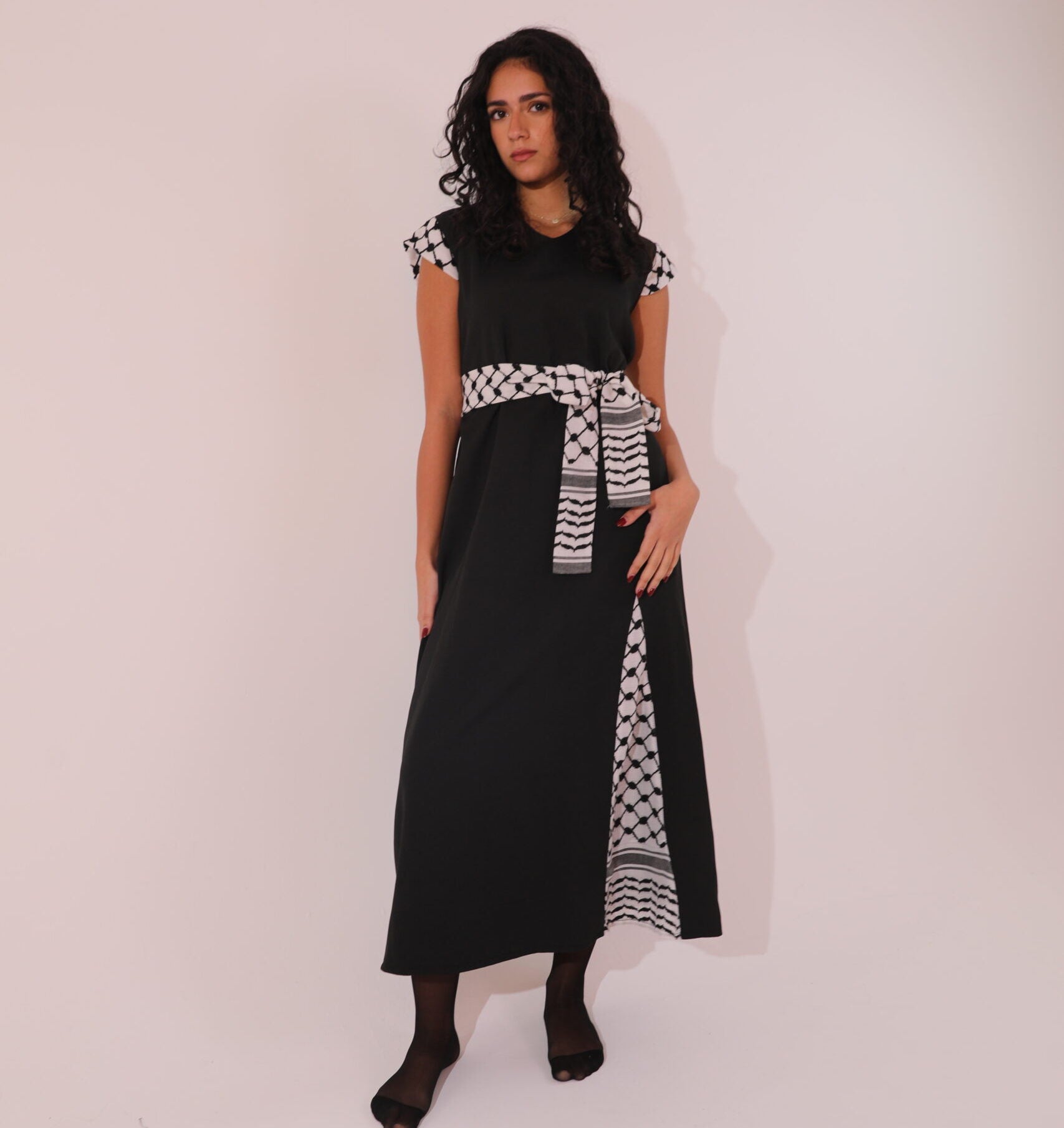 Modern Keffiyeh Dress