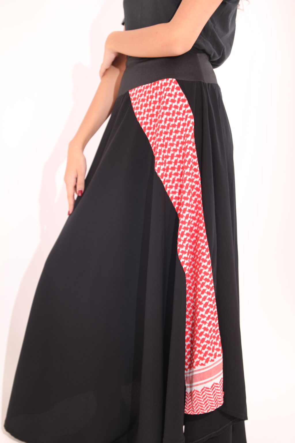 Diagonal Shemagh Skirt