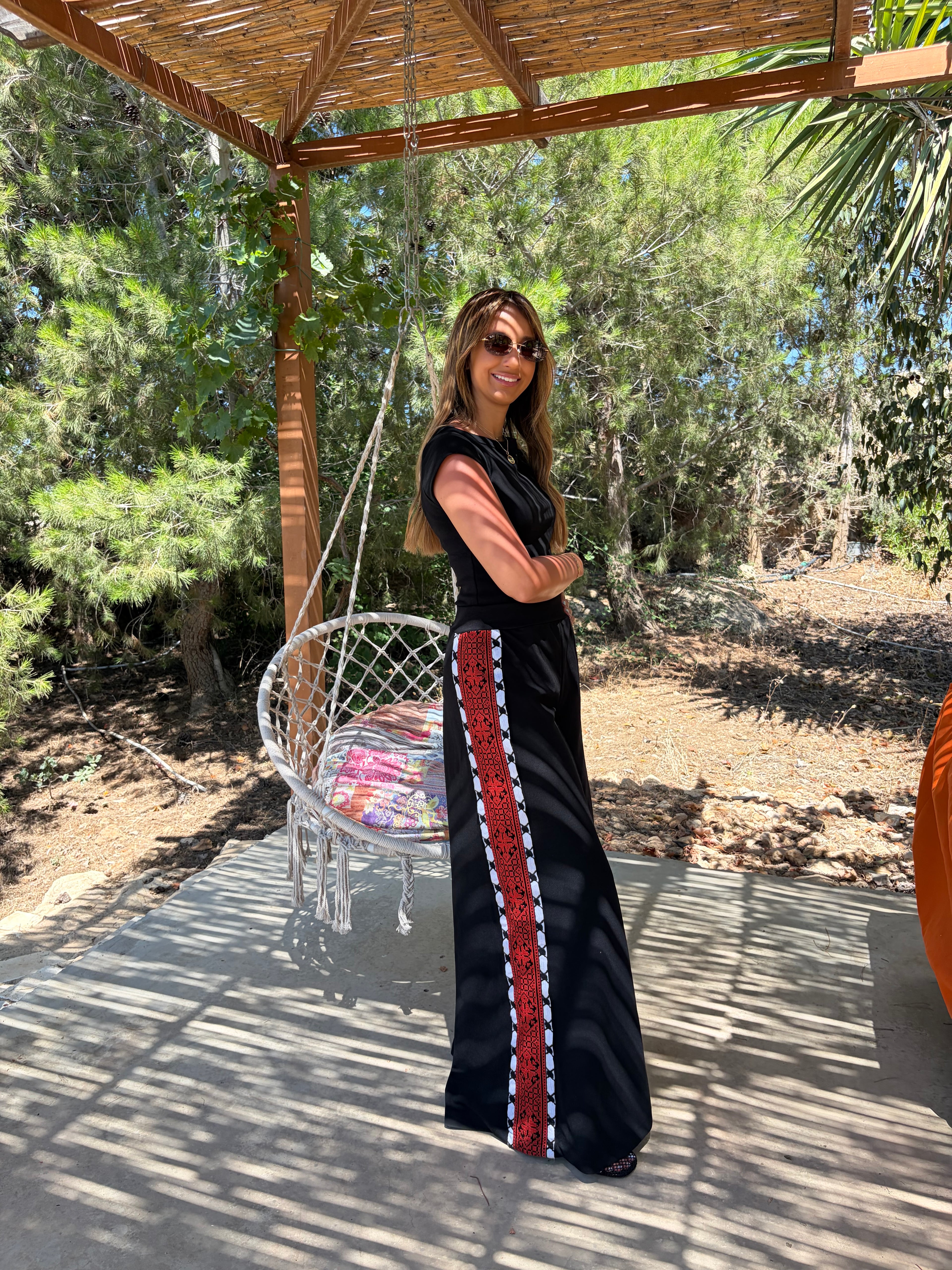 Kuffiyeh Wide Leg Pants