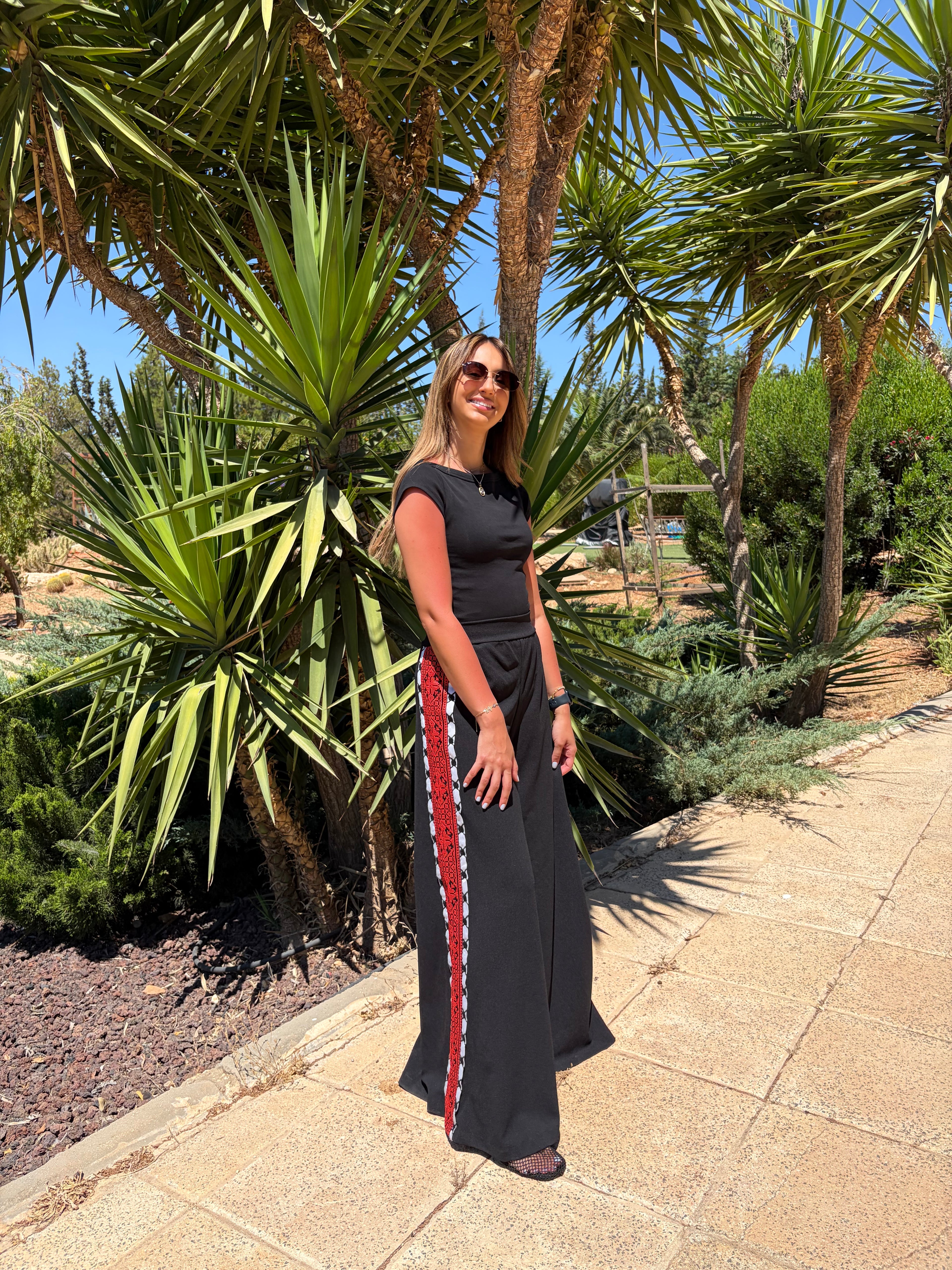 Kuffiyeh Wide Leg Pants